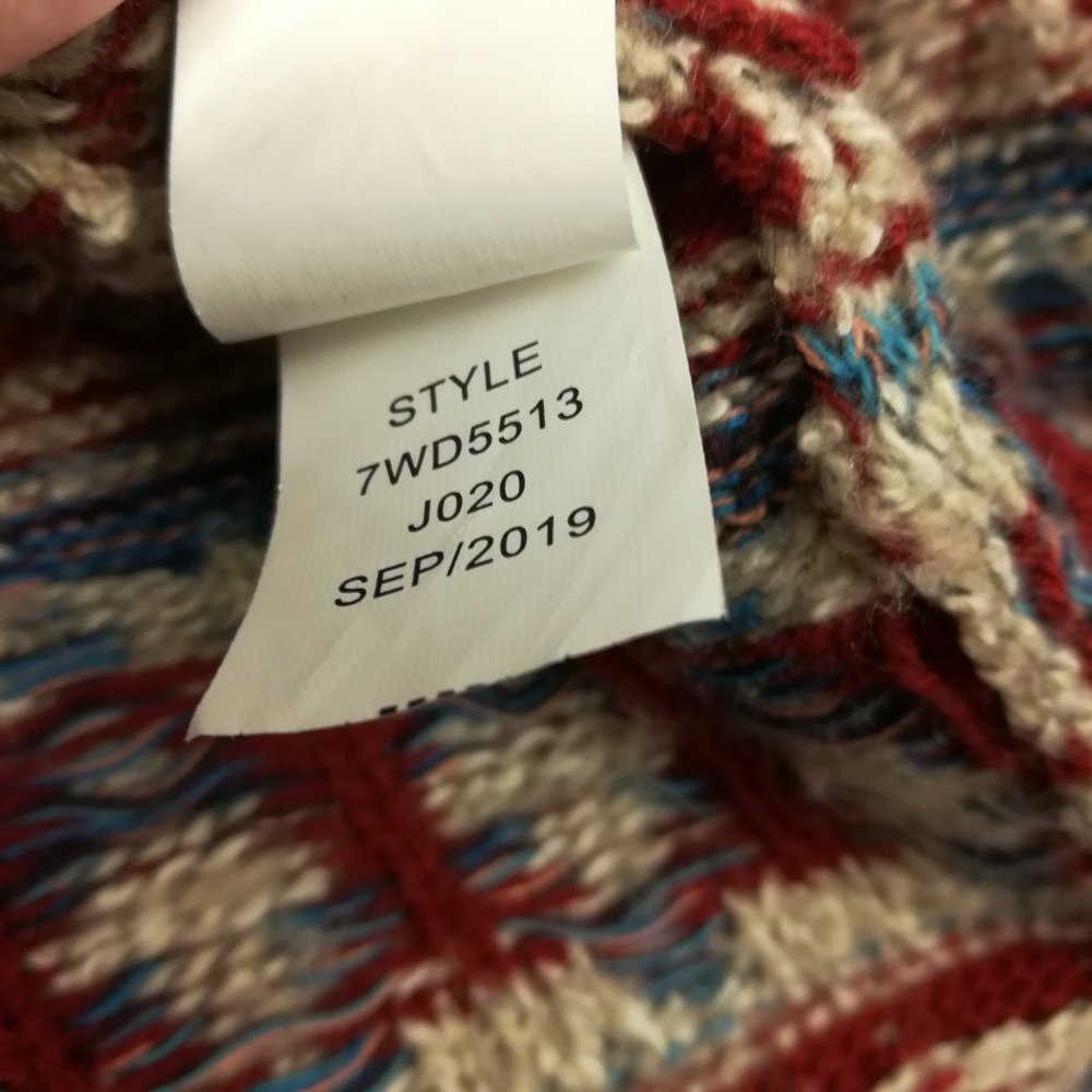 Lucky Brand Open Front Cardigan Tribal Aztec Southwestern Navajo Sweater $90 - Picture 8 of 10